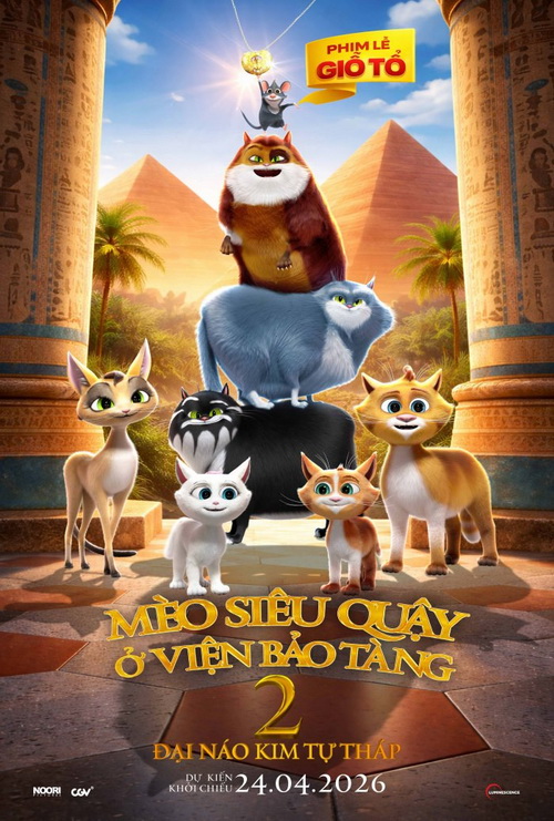 Download | Tải Phim | CATS IN THE MUSEUM 2: TREASURES OF EGYPT | MÈO SIÊU QUẬY Ở VIỆN BẢO TÀNG 2: ĐẠI NÁO KIM TỰ THÁP | 2026