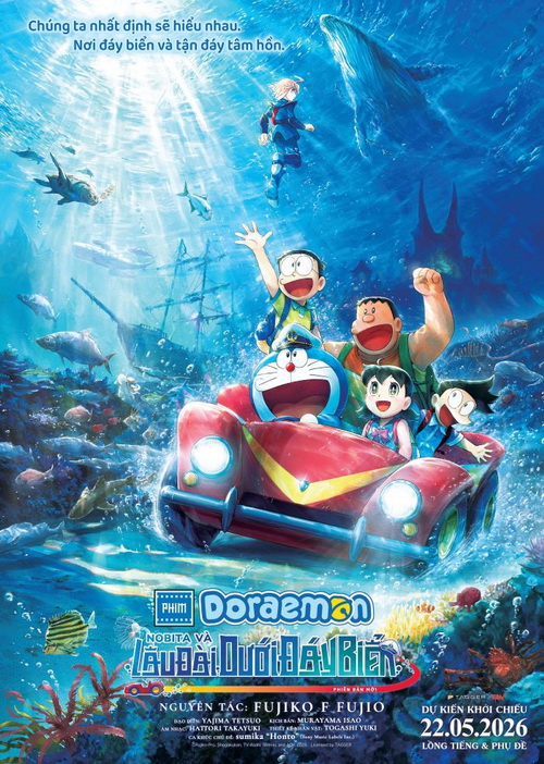 Download | Tải Phim | DORAEMON THE MOVIE: NEW NOBITA AND THE CASTLE OF THE UNDERSEA DEVIL | Phim Điện Ảnh Doraemon: Nobita và Lâu Đài Dưới Đáy Biển | 2026